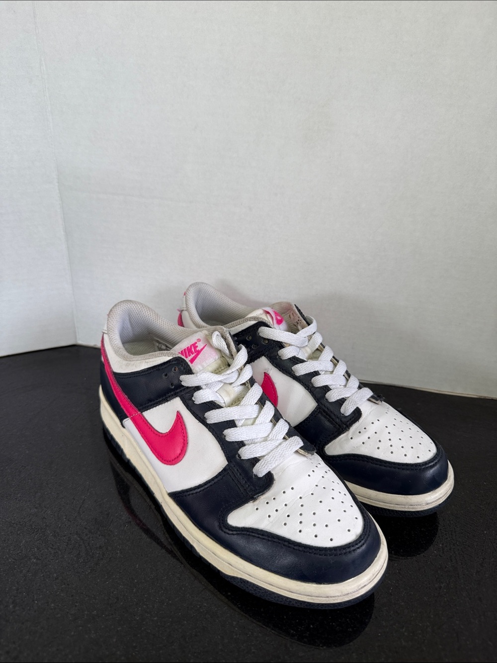 Nike Dunk Low GS Obsidian Fierce Pink Sneakers Size 6.5Y Kids Women's 8